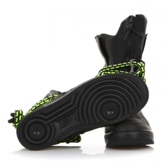 Nike  AIR SF FORCE 1 HIGH  BLACK VOLT Size 10 - Picture 8 of 8